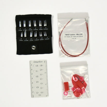 ChiaoGoo TWIST Shorties Mini Interchangeable Set 2" & 3" (5cm & 8cm)