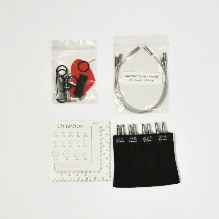 ChiaoGoo TWIST Shorties Large Interchangeable Set 3" (8cm)