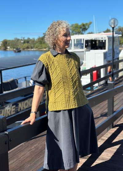 Vera Loves Knitting Fences Vest Digital Pattern