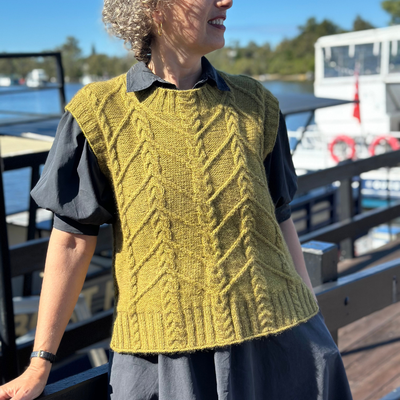 Vera Loves Knitting Fences Vest Digital Pattern