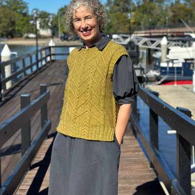 Vera Loves Knitting Fences Vest Digital Pattern