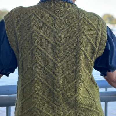 Vera Loves Knitting Fences Vest Digital Pattern