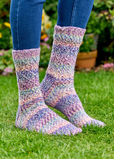 West Yorkshire Spinners Flutter Textured Socks Kit