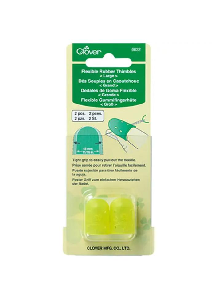 Clover Flexible Rubber Thimbles Large