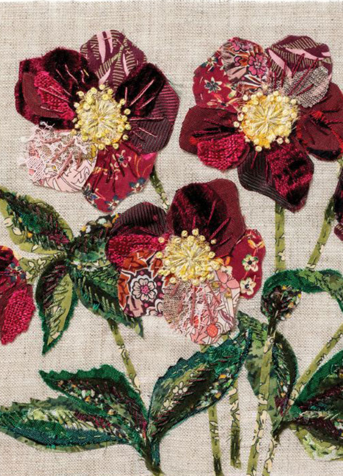 Wattle & Loop Hellebores Slow Stitching Kit