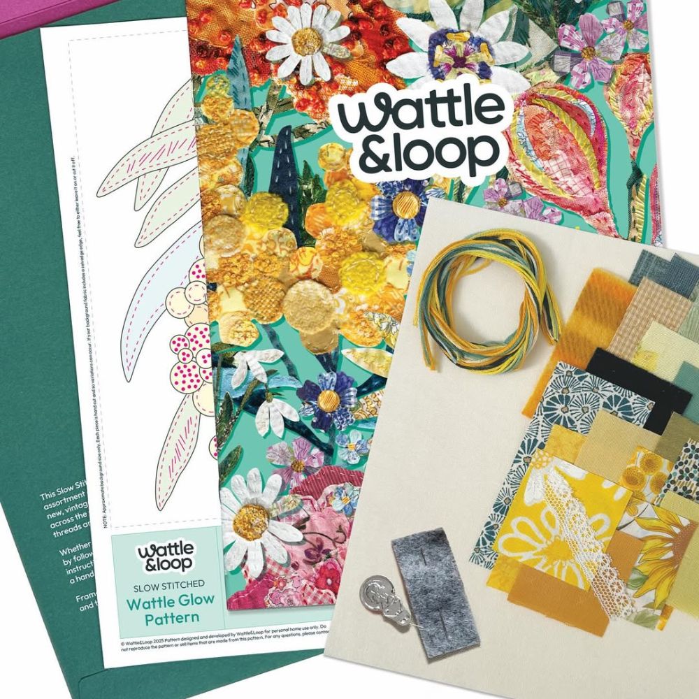 Wattle & Loop Wattle Slow Stitching Kit