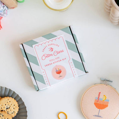 Cotton Clara Aperol Cocktail Cross Stitch Kit