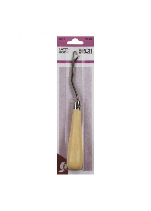 Birch Latch Rug Hook Wooden Handle
