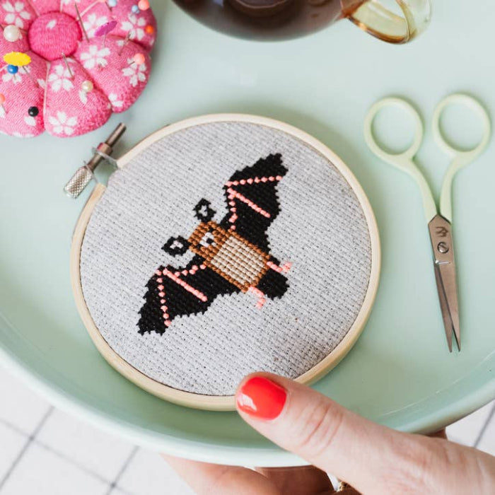 Cotton Clara Bat Cross Stitch Kit