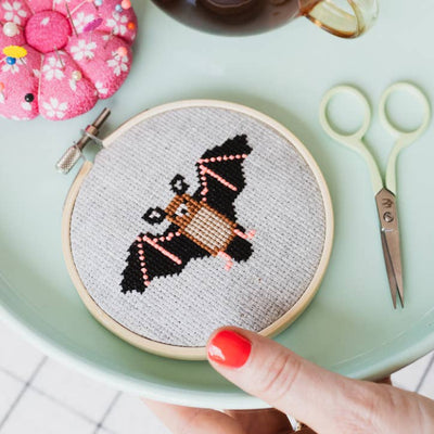 Cotton Clara Bat Cross Stitch Kit
