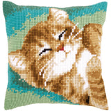 VERVACO CROSS STITCH CUSHION KIT CAT