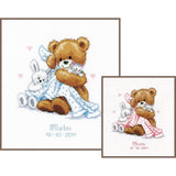 VERVACO COUNTED CROSS STITCH KIT BEAR WITH A BLANKET