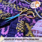 Learn to slice your knitting open with Pru Raymond in Sydney