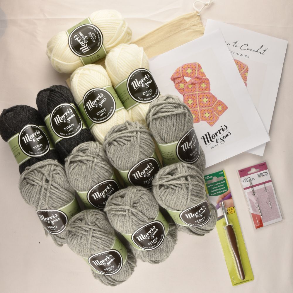 Class in a Box: Learn to Crochet a Scarf Kit