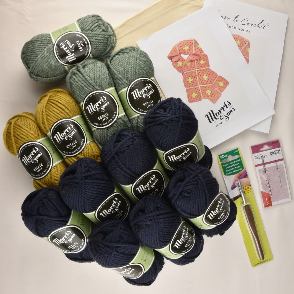 Class in a Box: Learn to Crochet a Scarf Kit