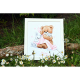 VERVACO COUNTED CROSS STITCH KIT BEAR WITH A BLANKET