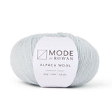 a ball of rowan_mode_alpaca_wool yarn in colour powder