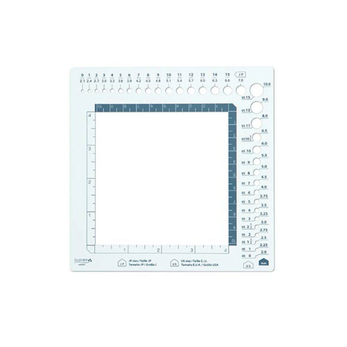 Clover Swatch Ruler Needle Gauge