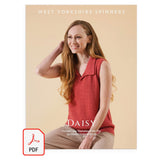 Daisy Fishtail Sleeveless Polo Top West Yorkshire Spinners Yarn and Digital Pattern Bundle
