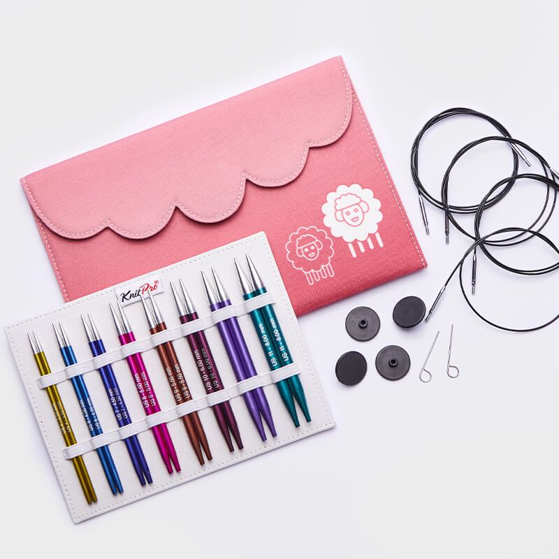 KnitPro Zing Interchangeable Needle Deluxe Set 13cm