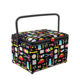 Sewing Basket Large Rectangle- Essential Sewing Black