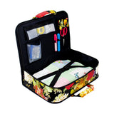 Knitting Carry All Storage Case- Florals Black