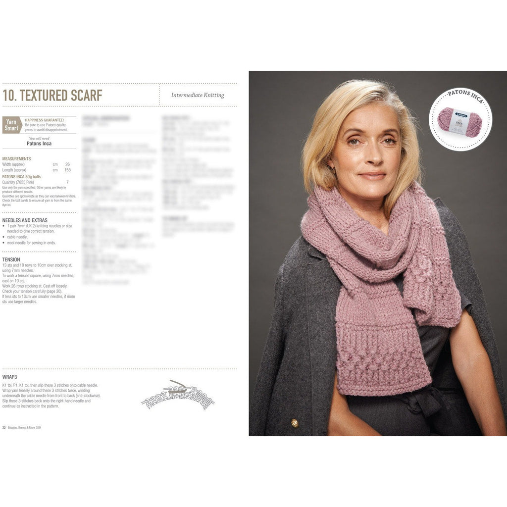 Knitting pattern for Beanies, berets, hats, scarfs, gloves and more 8. Morris and sons