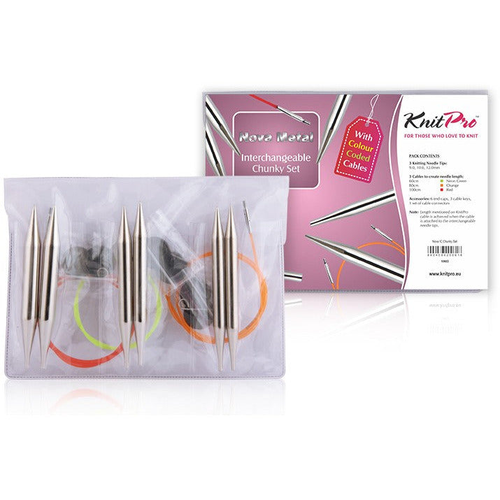 KNITPRO INTERCHANGEABLE NEEDLE TIPS - NOVA METAL