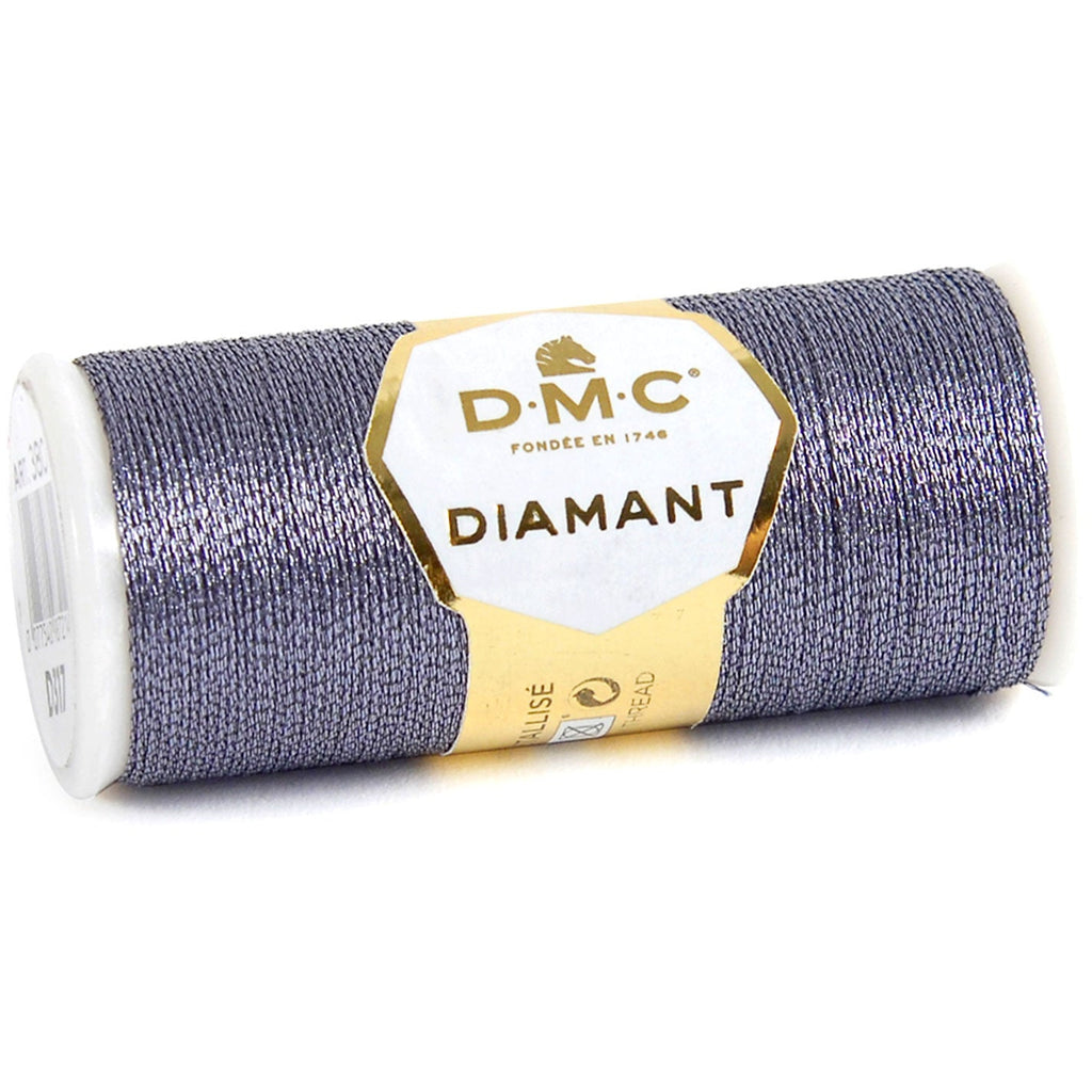 DMC Diamant Embroidery Thread D317 Anthracite Grey
