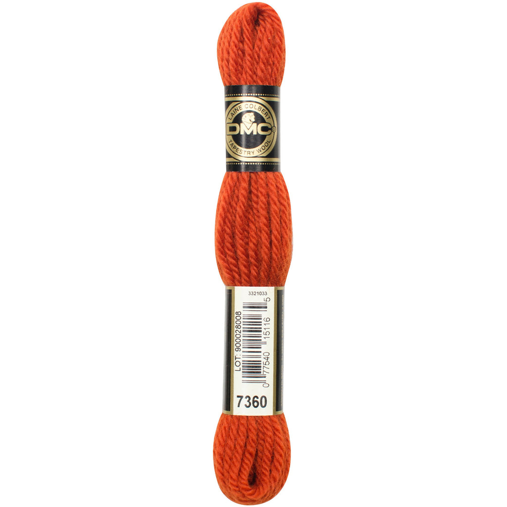 DMC Tapestry Wool 7360 Dark Orange Spice - Morris & Sons Australia
