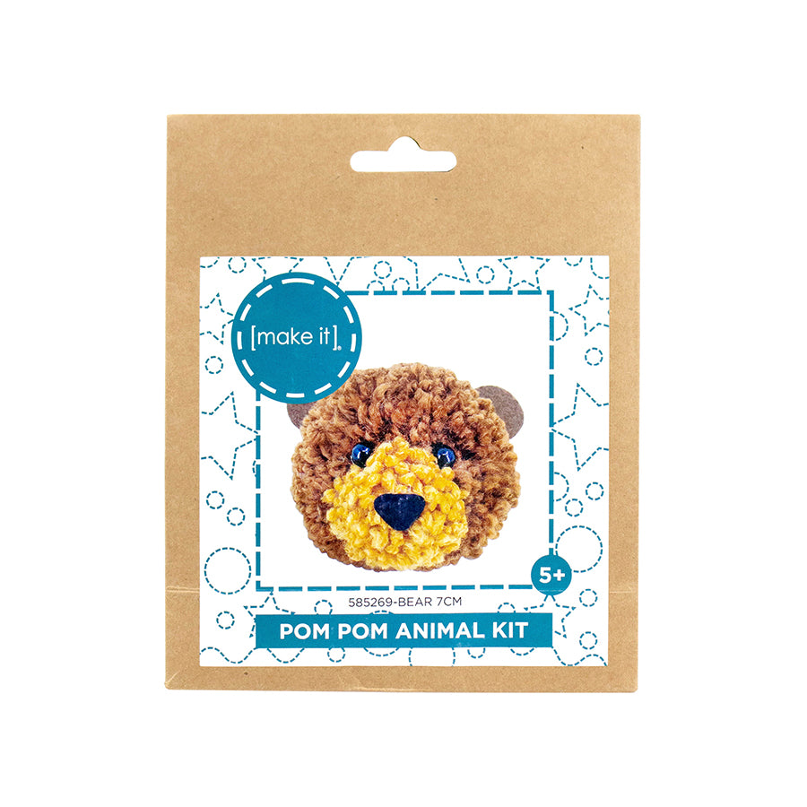 Make It Bear Pom Pom Animal Kit