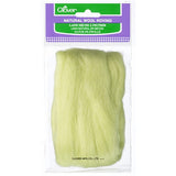 Natural Wool Roving 7921 Lime Green