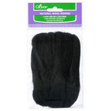 Natural Wool Roving 7932 Black