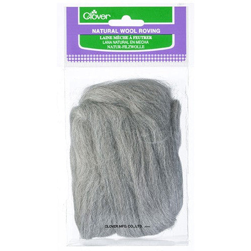 Natural Wool Roving 7933 Ash