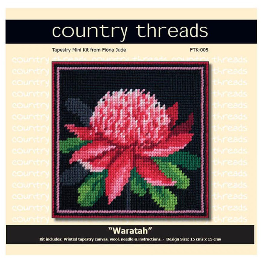 Country Threads Waratah Tapestry Kit