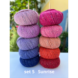 Kaffe's Colours set of Rowan Felted Tweed colour packs - Sunrise | Morris & Sons Australia Online