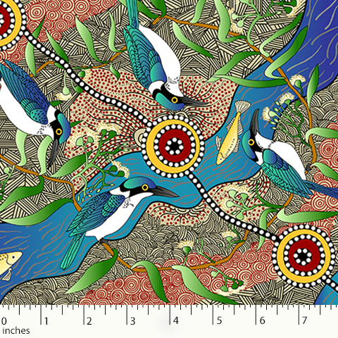 Kingfisher Camp By River Ecru - Morris & Sons Australia