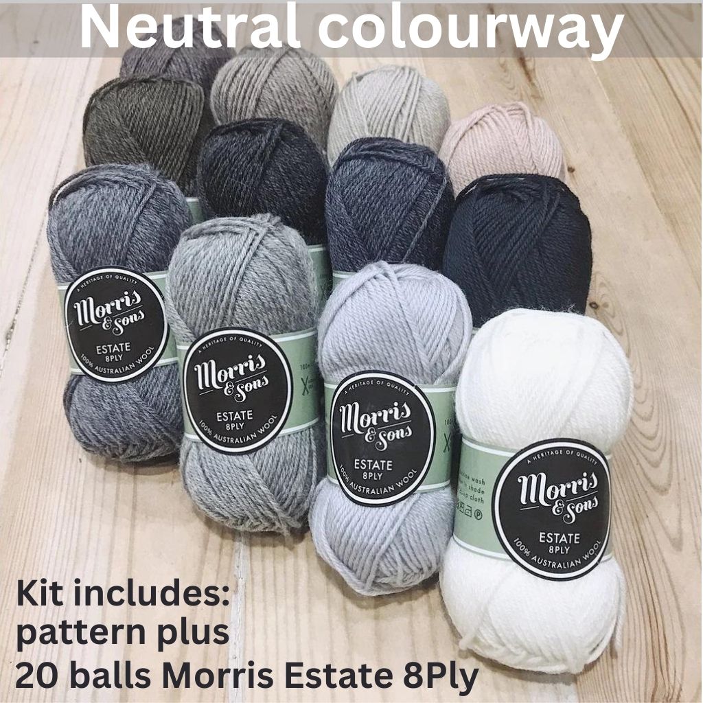 Neutral Colourway Dot Baby Blanket | Morris and sons exclusive kit