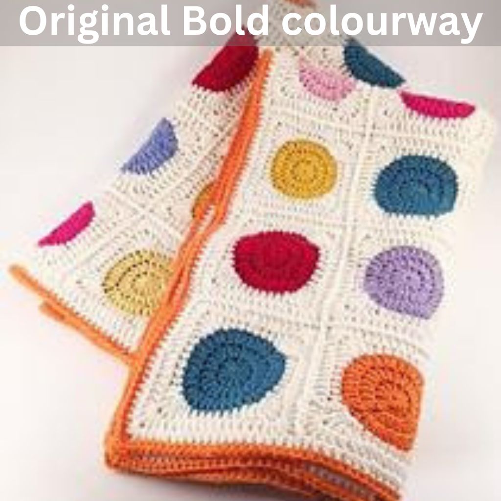 Original Bold Colourway Dot Baby Blanket | Morris and sons exclusive kit