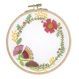 DMC Autumn Flowers Embroidery Kit