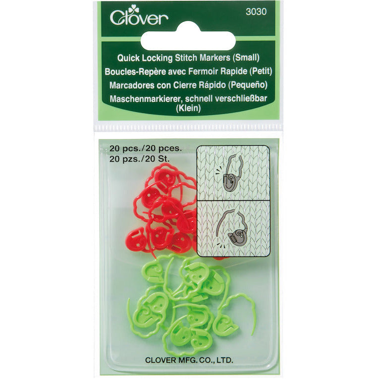 Clover Quick Locking Stitch Markers - Large