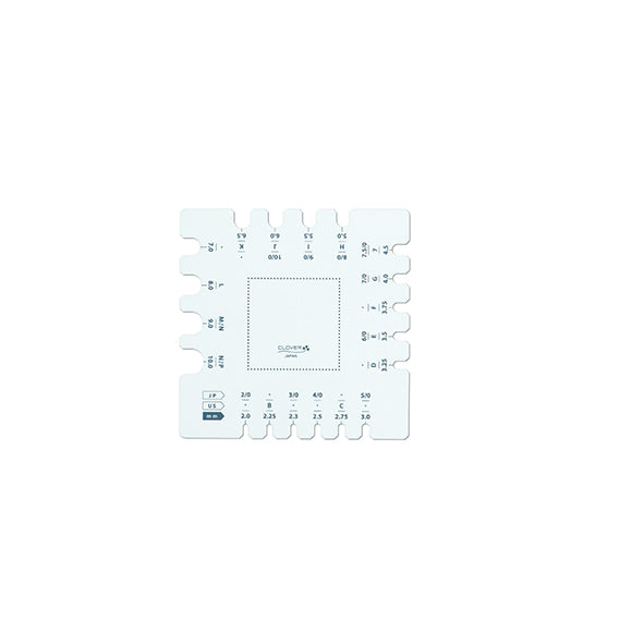 Clover Swatch Ruler & Needle Gauge