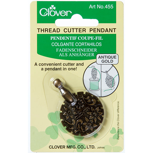 Clover 'Antique Gold Pendant' Thread Cutter