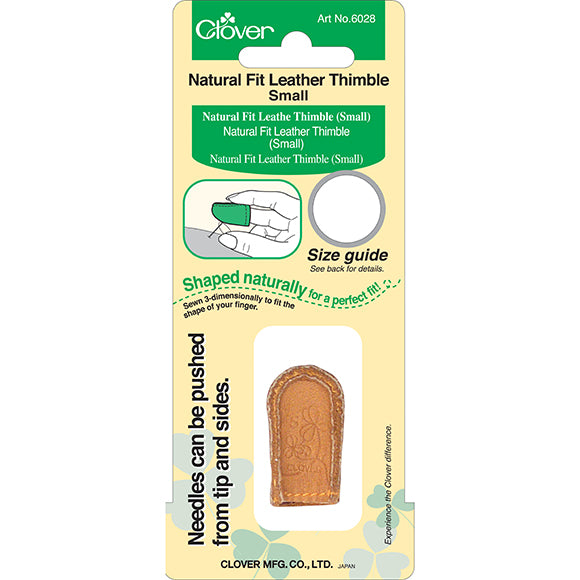 Clover Natural Fit Leather Thimble Small 14.5mm | Morris & Sons Australia