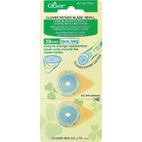 Clover Rotary Blade Refill 28mm Pack of 2