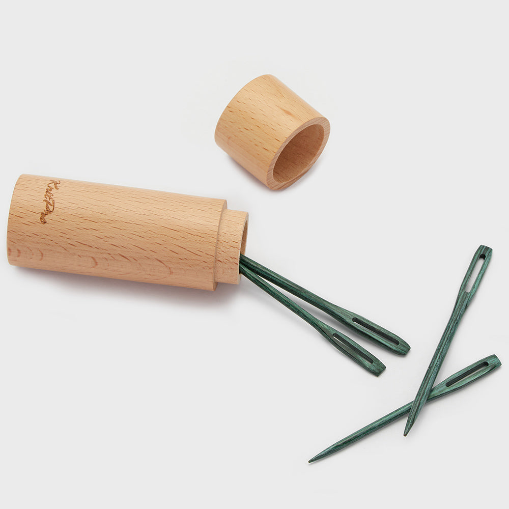 Knitpro Mindful Teal Wooden Darning Needles