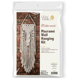 Solid Oak Macrame Double Twist Wall Hanging Kit