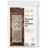 Solid Oak Macrame Tassels Wall Hanging Kit