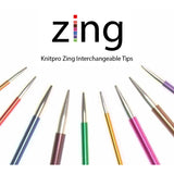 Knit Pro Zing Interchangeable Short Needle Tips - Morris & Sons Australia
